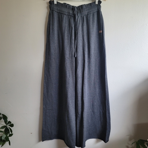 Lunya, Cozy Cotton Silk Relaxed Pant Wide Leg,Gray, Size Medium - Picture 5 of 14